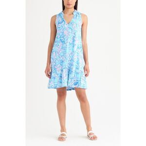 Lilly Pulitzer | Malone Shell Print Sleeveless Cotton Shift Dress | Medium